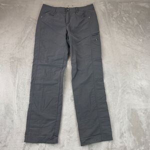 Patagonia Pants Women 10 Gray Away from‎ Home Utility Fishing Hiking Roll Up Leg